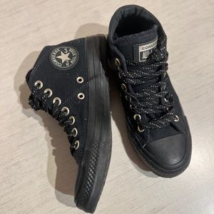 Black and Gold Converse